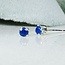 Lapis Lazuli Earrings - 3mm Faceted Studs Claw Prong Set - Sterling Silver Gemstone Jewelry