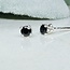 Black Spinel Earrings - 3mm Faceted Studs - Sterling Silver Gemstone Jewelry