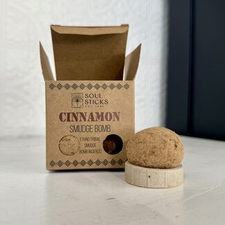 Cinnamon Smudge Bomb with Burner - Set of 5 - Soul Sticks