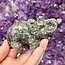 Yooperlite (Glowdalite Emberlite Flame Stone) Elephants - 3.5" Medium Animal Carving Figurine