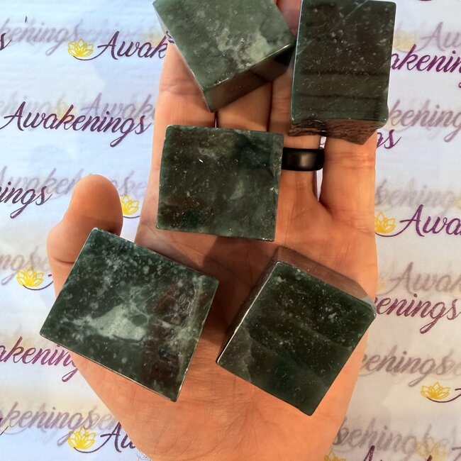 Guatamalan Jade Slice Cubes - Large