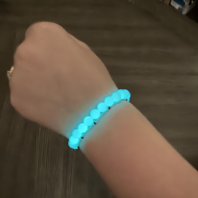 Luminous (Glow in the Dark) Opalite Bracelets - 8mm