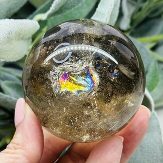 Smoky Smokey Quartz Sphere Orb (Rainbow Inclusions) AAA Grade - 60-65mm (2.36 to 2.56") Smoky Smokey Quartz Sphere Orb (Rainbow Inclusions) AAA Grade - 60-65mm (2.36 to 2.56")