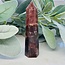 Fire Quartz (Red Hematoid Ferruginous) & Rainbow Moonstone Towers Generators Points - Medium (4-5")