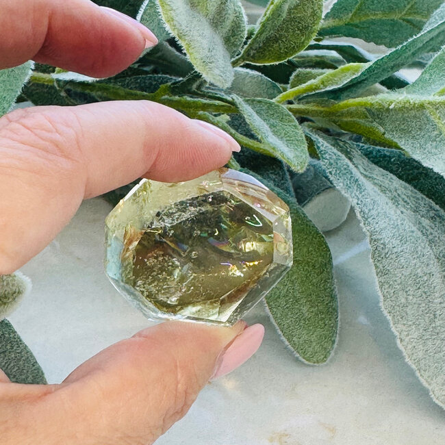 Citrine Free Form with Rainbow Inlcusions (AAA Grade)