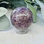 Pink Ruby Red (Rubellite)Tourmaline in Lepidolite (Unicorn) Sphere Orb -50-55mm
