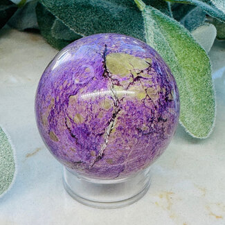 Atlantisite (Stichtite in Serpentine Tasmanite) Sphere Orb - 45-50mm
