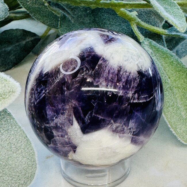 Chevron (Dream) Amethyst Sphere - 55-60mm