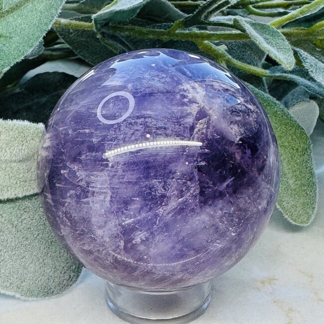 Amethyst Spheres Orb (AA Grade) - 65-70mm