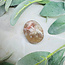 Fire Quartz (Red Hematoid) & Rainbow Moonstone Palm Pillow Pocket Stone - Medium