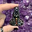 Black Obsidian Chakra Sitting Yoga Woman - 2"