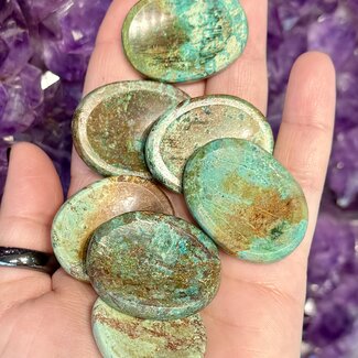 Turquoise Worry (Thumb Fidget Relaxation Pocket)  Stones - Small