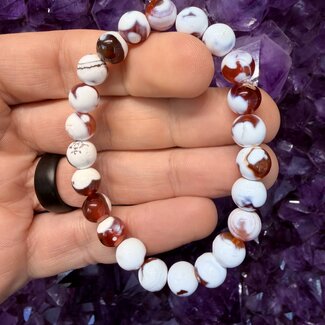 Red Orca Agate Bracelets - 8mm