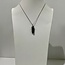 Snowflake Obsidian Necklaces - Point on Bead Chain 18" Silver Plated