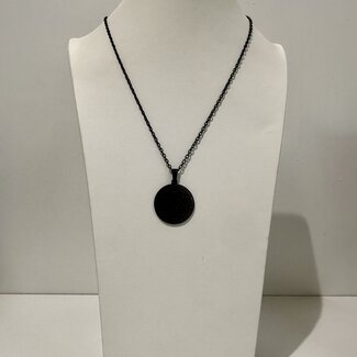 Seven (7) Archangels Sigil Talisman (Black) Necklace - Boys Seal of Solomon Pendant  - Stainless Steel