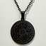 Seven (7) Archangels Sigil Talisman (Black) Necklace - Boys Seal of Solomon Pendant  - Stainless Steel