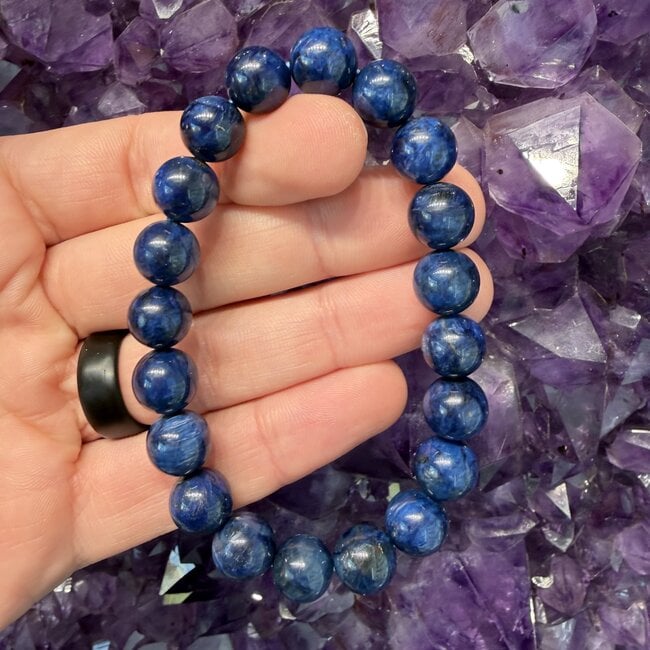Blue Velvet Sugilite (Richterite) Bracelet - 10mm