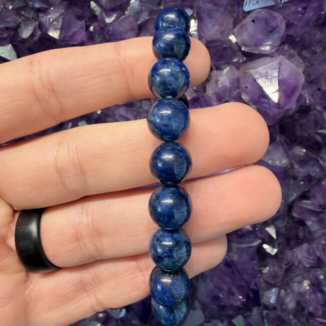 Blue Velvet Sugilite (Richterite) Bracelet - 10mm