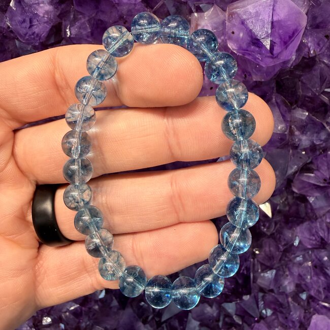 Blue Topaz (Treated) Bracelets - 8mm