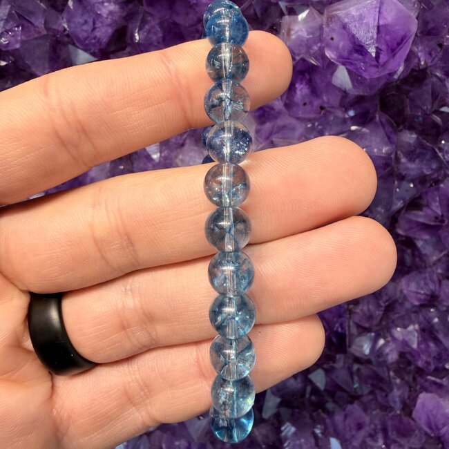 Blue Topaz (Treated) Bracelets - 8mm
