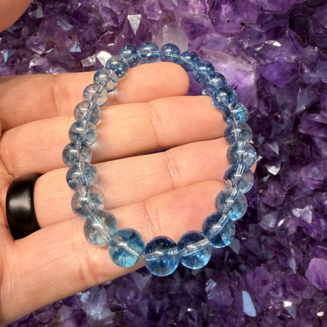 Blue Topaz (Treated) Bracelets - 8mm