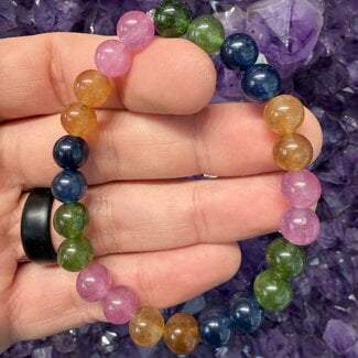 Watermelon Tourmaline (High Grade) Bracelets - 8mm