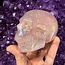 Aura Rose Quartz Skull XL