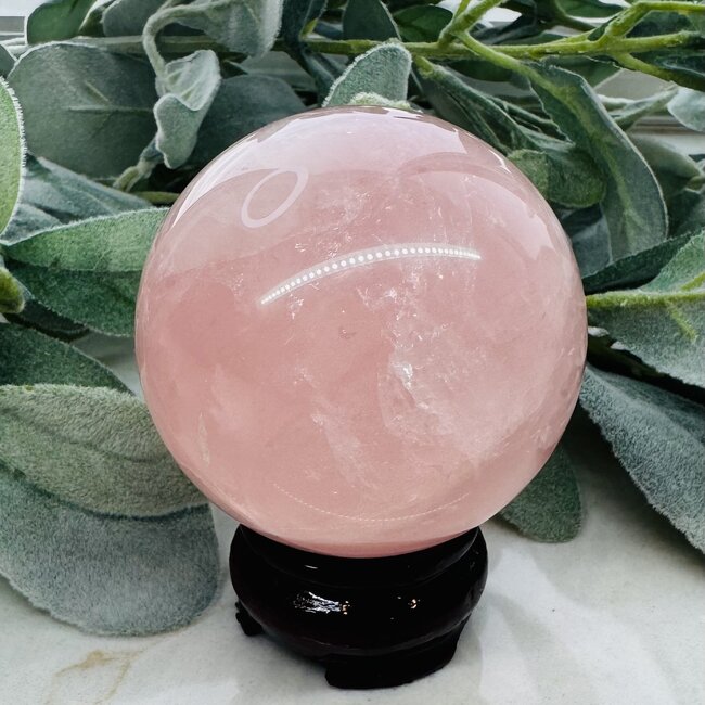 Rose Quartz (Star Inclusion) Sphere Orb - 75mm Specimen