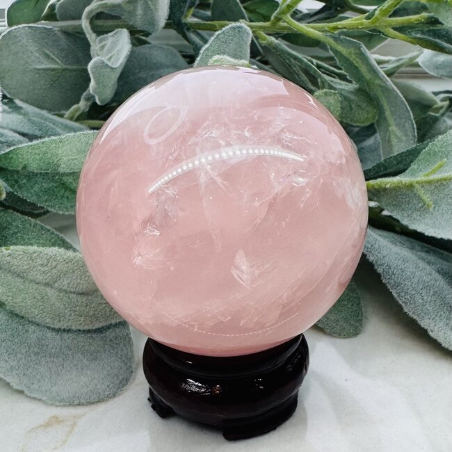 Rose Quartz (Star Inclusion) Sphere Orb - 75mm Specimen