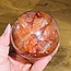 Fire Quartz (Red Hematoid) Sphere Orb (AAA Grade) (Star Inclusion) - 65-70mm