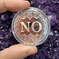 Coin Yes No - Mystical Flip Answer Silver Metal In Case - Divination Tool