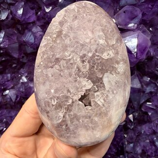Pink Amethyst Druzy Egg - Specimen