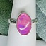 Pink Moonstone Rings - Size 8 Oval Bezel Set - Sterling Silver