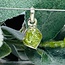 Peridot Pendants - Rough Bezel Set - Sterling Silver Raw Natural