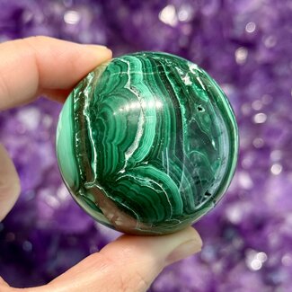 Malachite Spheres Orb - 50-55mm