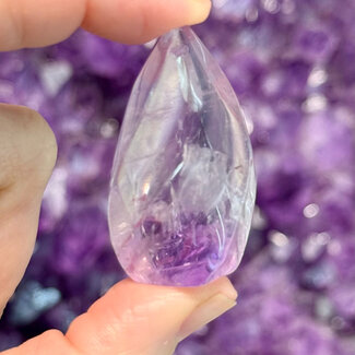 Amethyst Flame Point - Small 1.5" Carving