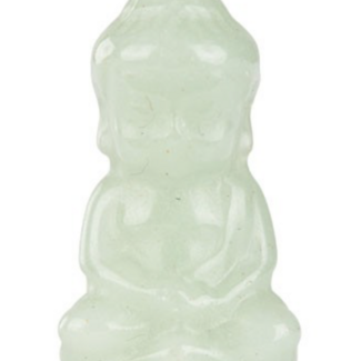 Green Aventurine Buddha - 1" Mini Carving Figurine