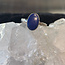 Lapis Lazuli Rings - Size 8 Oval #2 Bezel Set -Sterling Silver