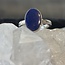 Lapis Lazuli Rings - Size 6 Oval #2 Bezel Set - Sterling Silver