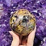 Rainbow Fluorite Palm Root Sphere Orb - 70-75mm