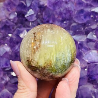 Garden (Landscape Ghost Phantom Lodoite) Quartz Sphere Orb - 50-55mm