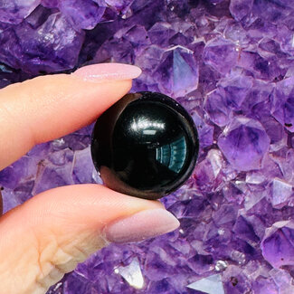 Black Obsidian Sphere Orb - 20-25mm