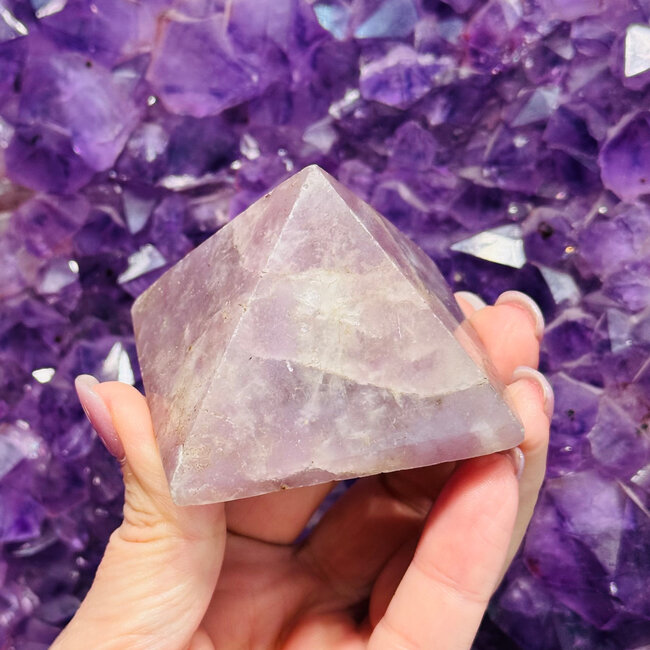 Lepidolite (Purple Mica) Pyramids - Medium 2"