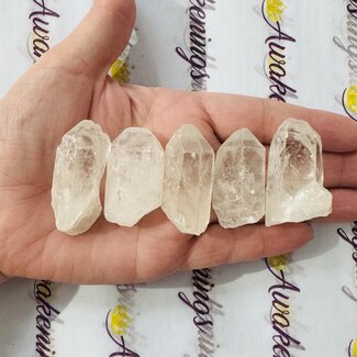 Clear (Crystal) Quartz Points - Small Rough Raw Natural