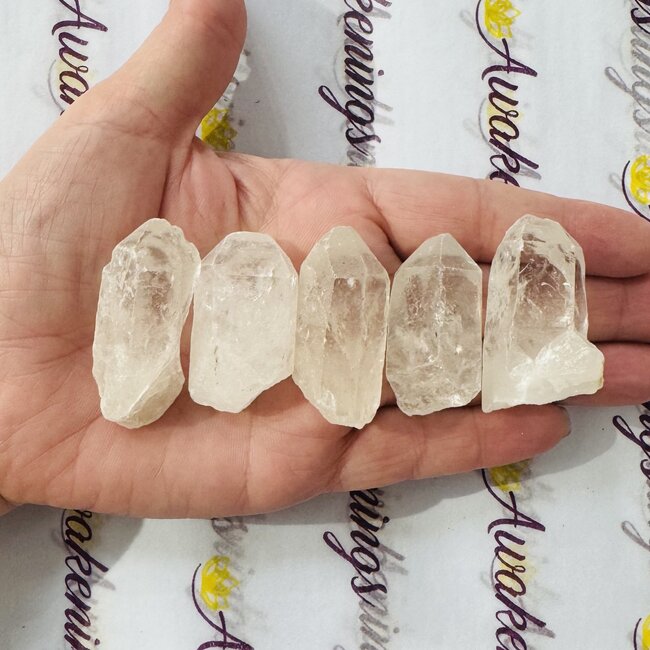 Clear (Crystal) Quartz Points - Small Rough Raw Natural