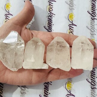 Clear (Crystal) Quartz Points - Medium Rough Raw Natural