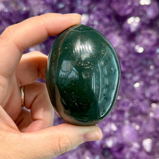 Bloodstone (Seftonite Heliotrope) Palm Pillow Gallet - XL