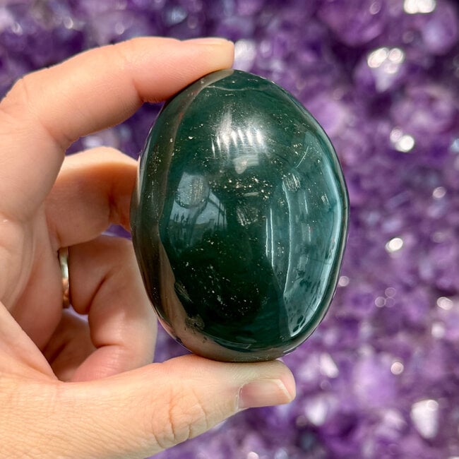 Bloodstone (Seftonite Heliotrope) Palm Pillow Gallet - XL