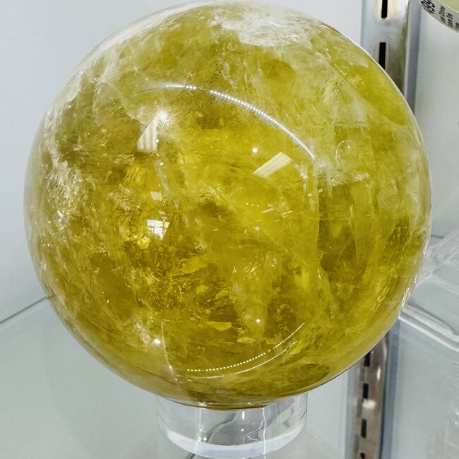 Citrine Sphere Orb (AAA Grade)-100mm Specimen