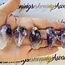 Dark Amethyst Point (Dragons Tooth Teeth Root Elestial ) - Medium Rough Raw Natural